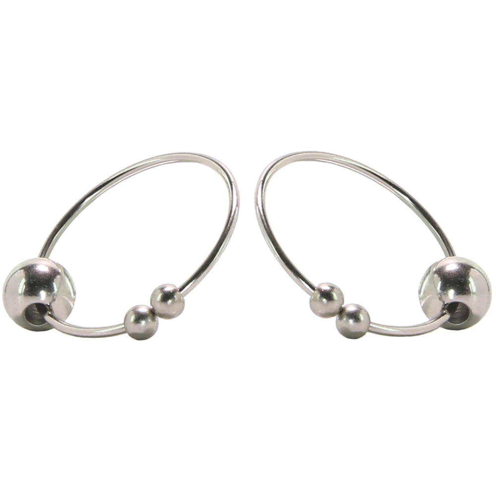 Non-Piercing Nipple Rings in Silver