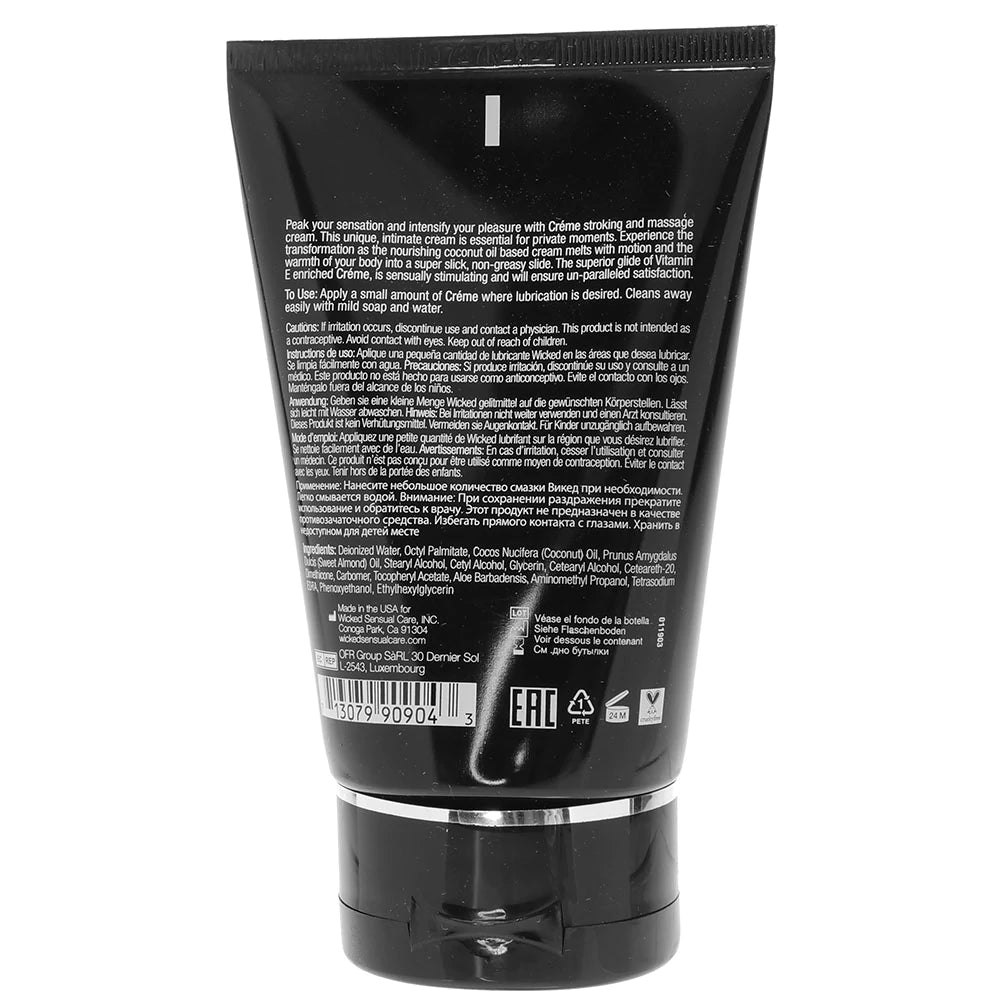 Stroking Cream for Men in 4oz/120ml